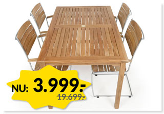 JAVA SPRING TEAK HAVEMØBELSÆT